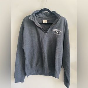 Grand Marais Minnesota Vintage Embroidered Quarter Zip Pullover Sweatshirt